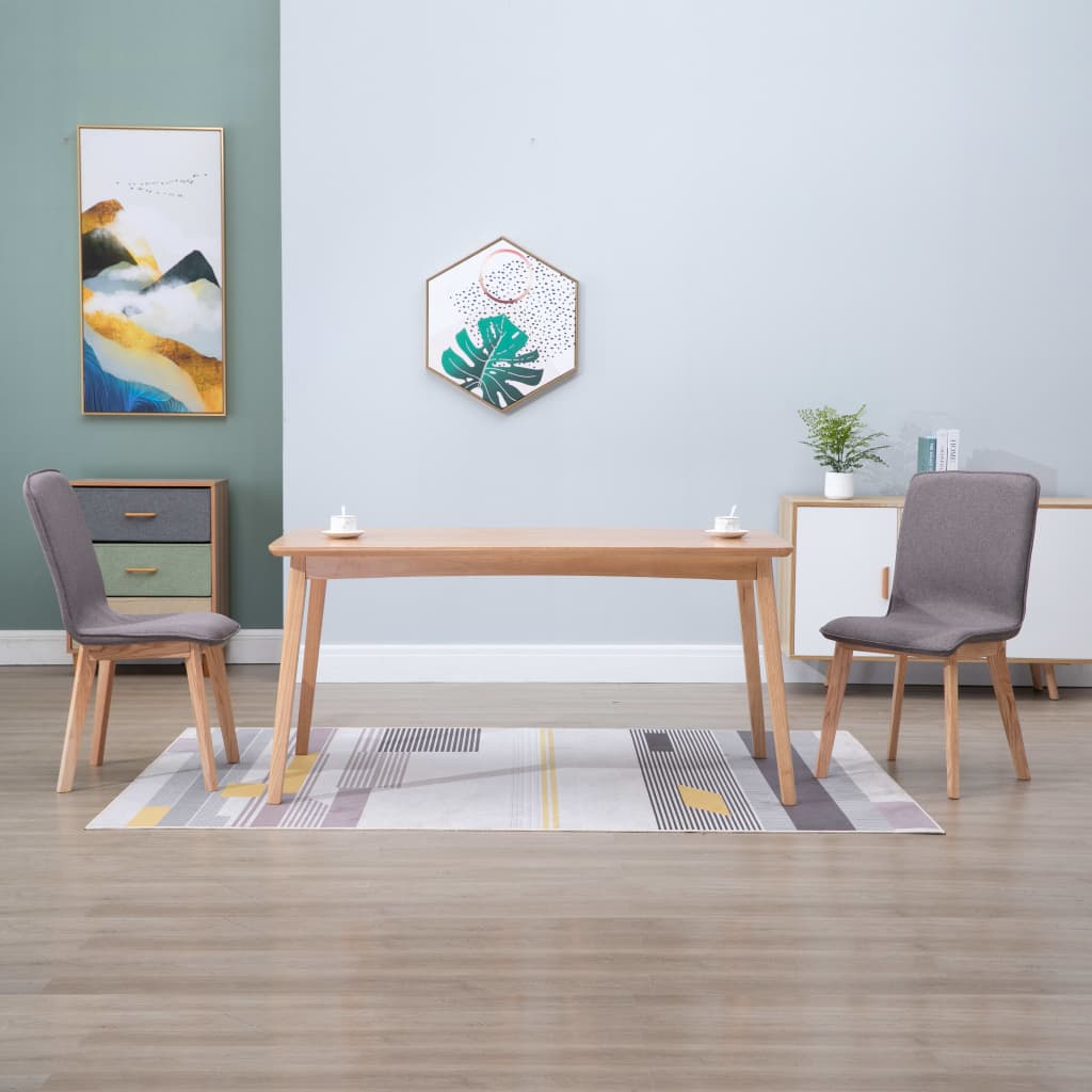Vidaxl 2x Dining Chairs Taupe Fabric Kitchen Dining Room Chair Modern Seat Buy Dining Chairs Sets Of 2 8719883573724