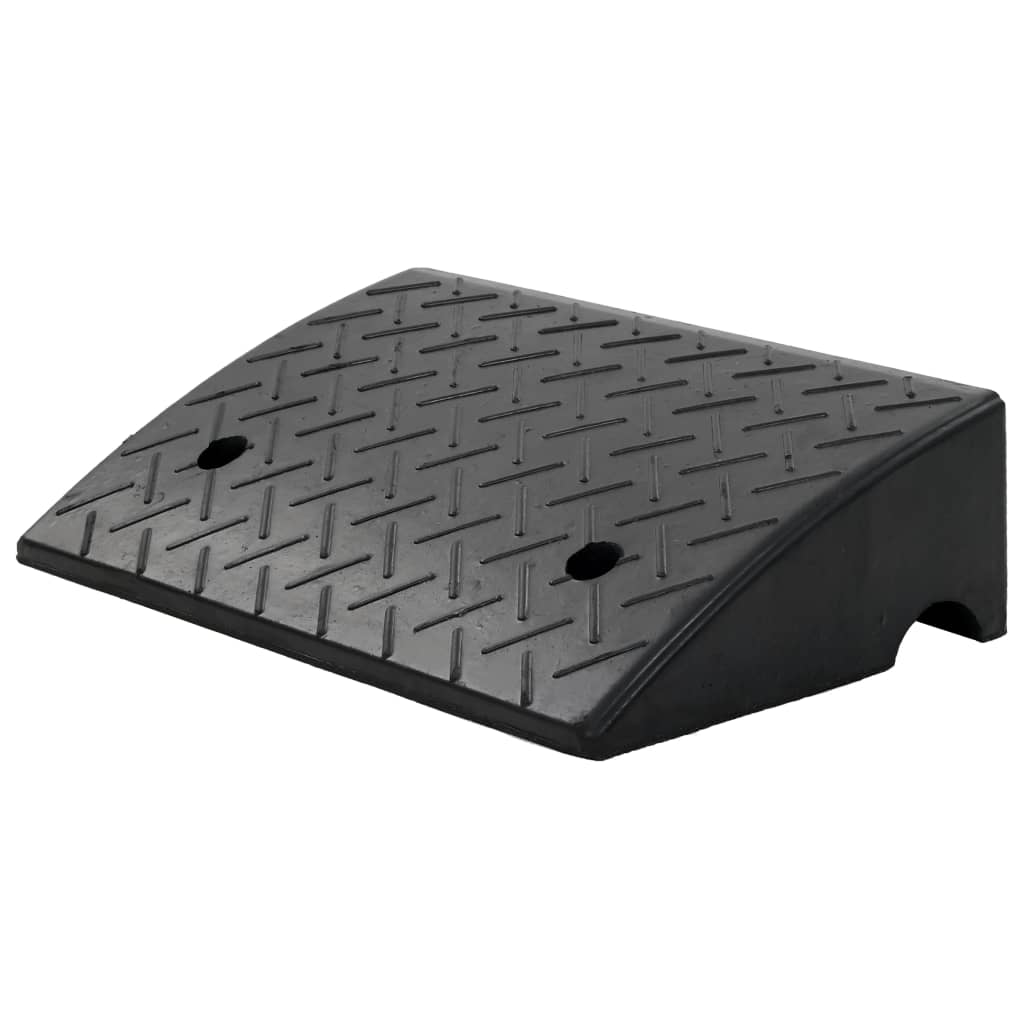 vidaXL 2x Kerb Ramp Rubber Lightweight Safety Slope with NonSlip