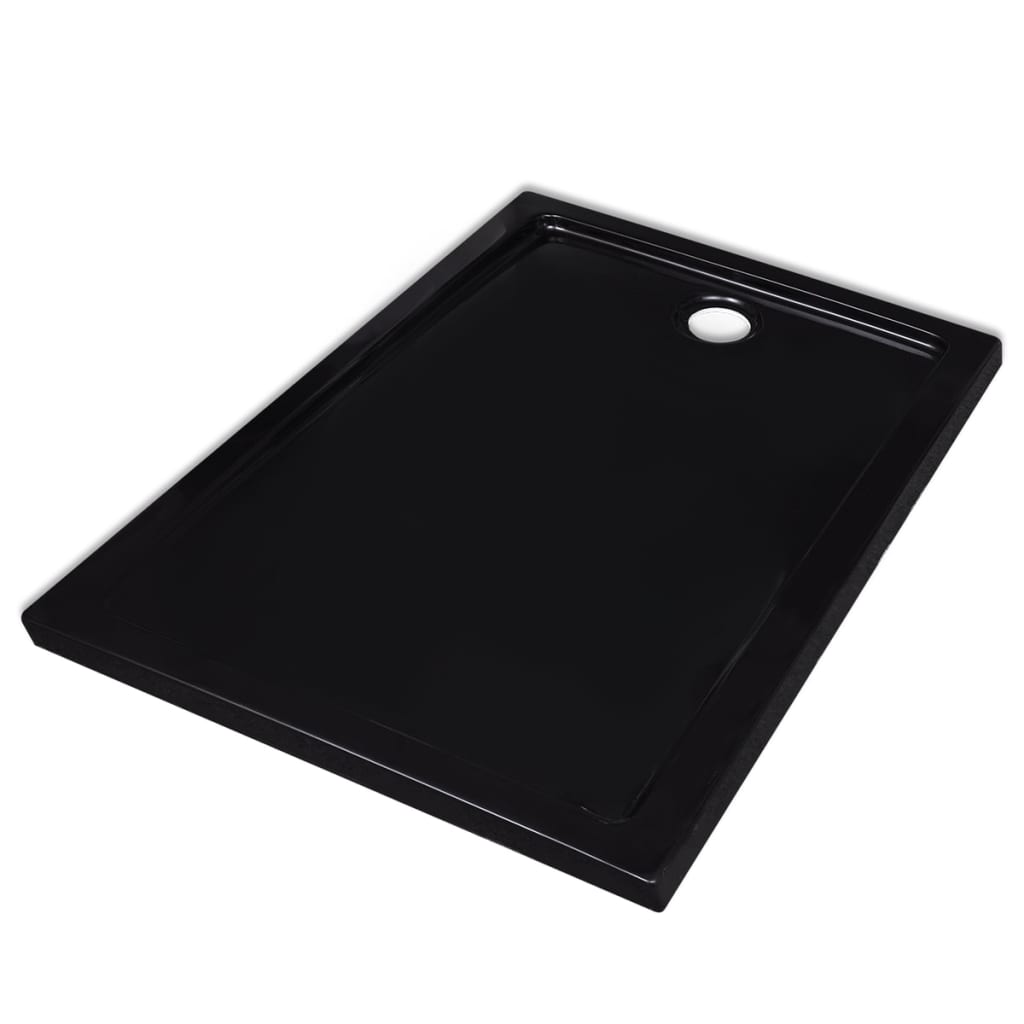 vidaXL ABS Shower Base Tray Rectangular Black 70x90cm Fiberglass Bath Tile Buy Shower Bases