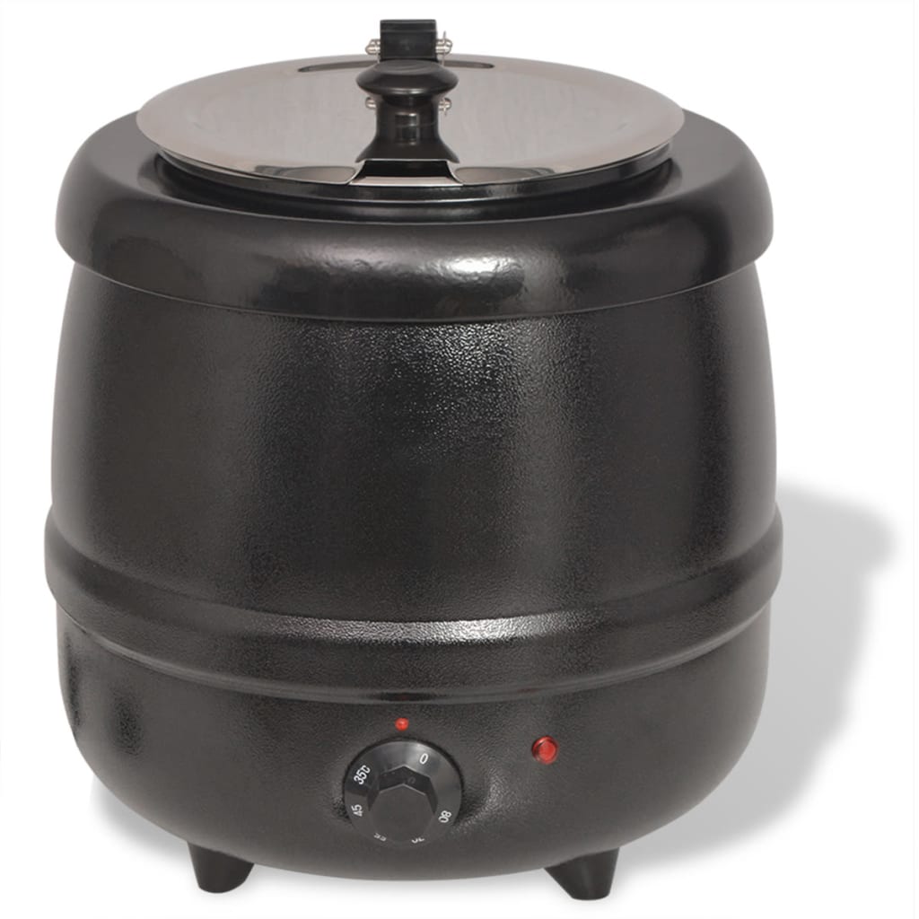 vidaXL Electric Soup Kettle 10L Home Restaurant Boiler Heat Food Warmer