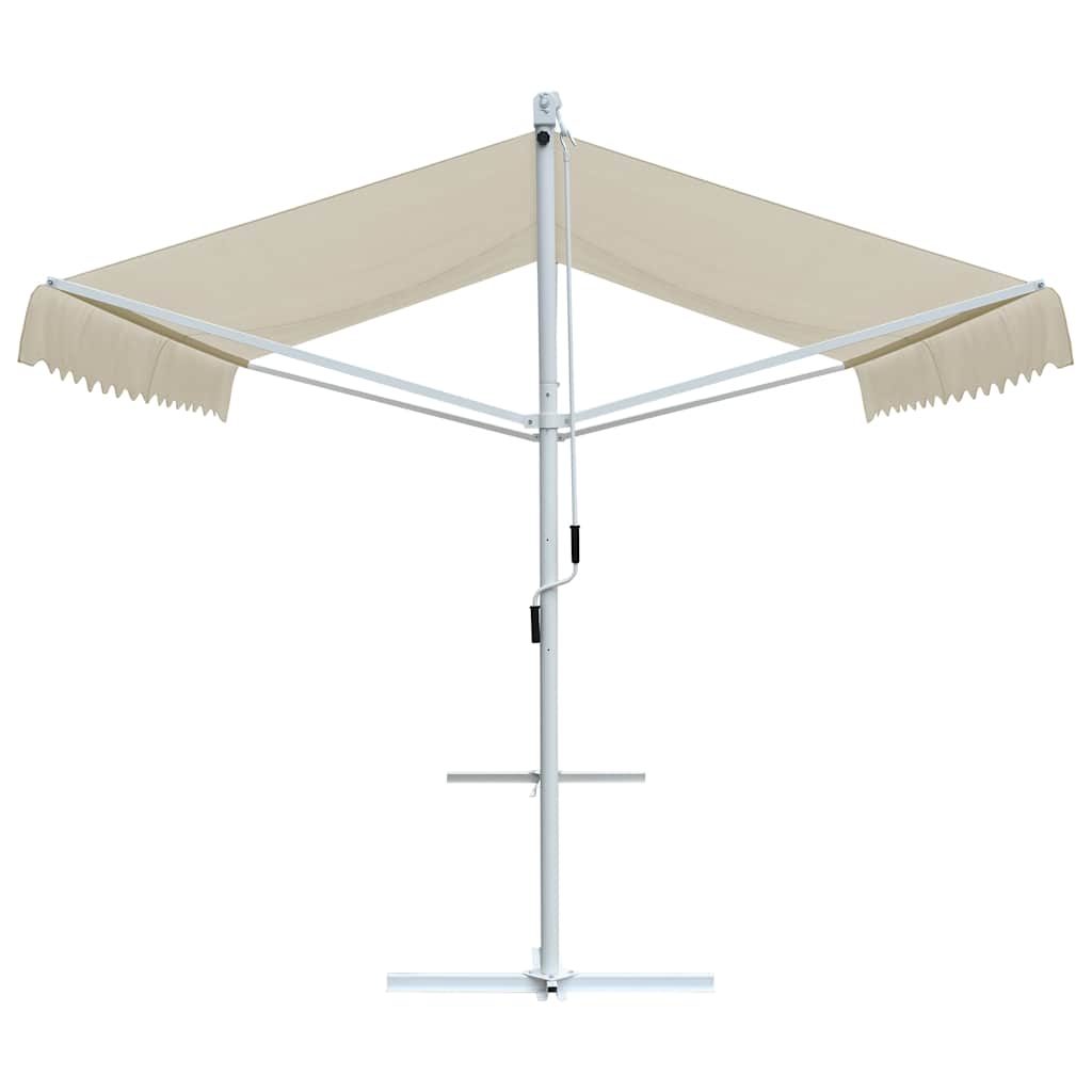vidaXL Free Standing Awning 3x3m Cream Terrace Canopies Garden Sunshade Panel Buy Door