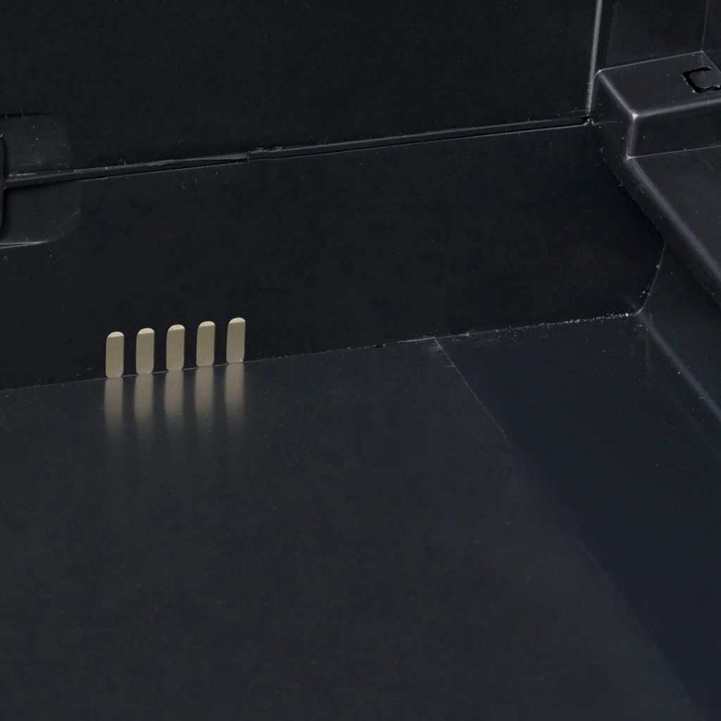 vidaXL Garden Storage Cabinet with 4 Shelves Black and