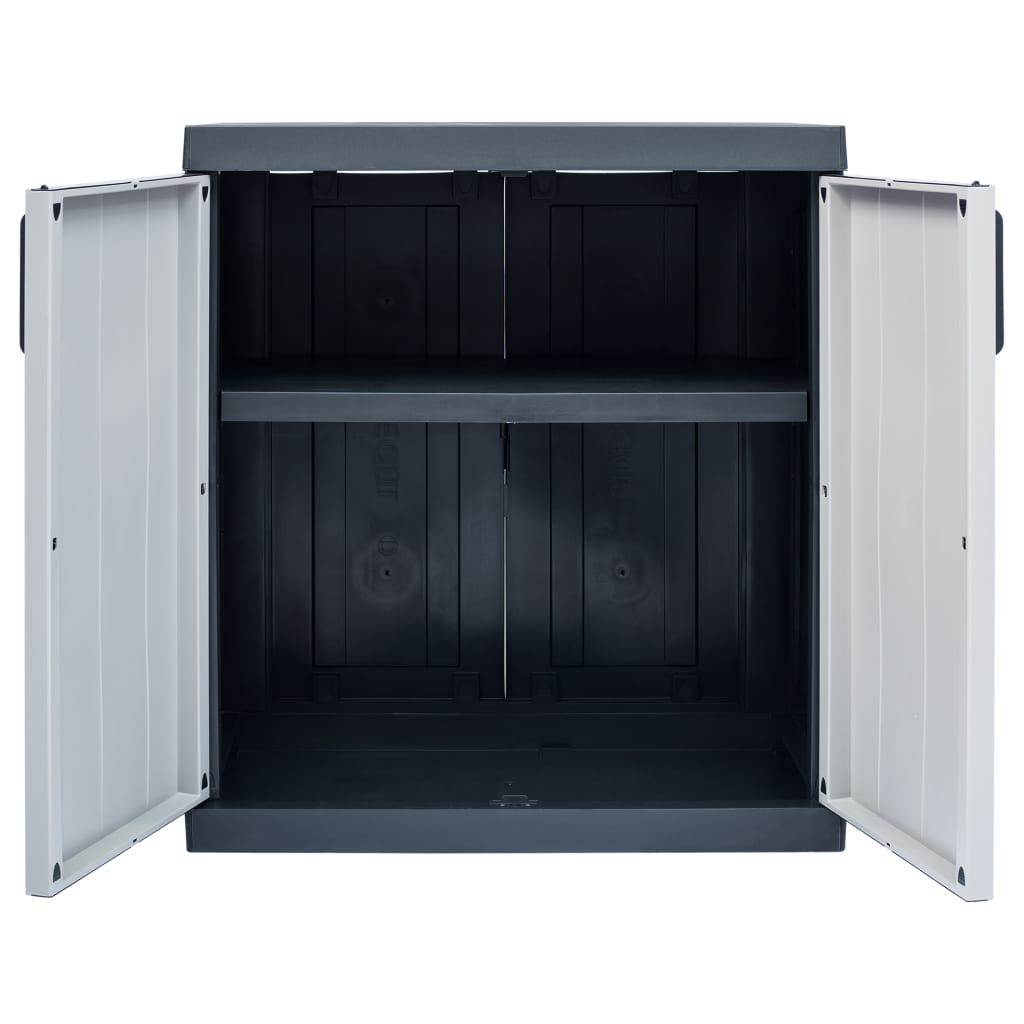 vidaXL Garden Storage Cabinet XXL Plastic Adjustable Shelf Weather ...