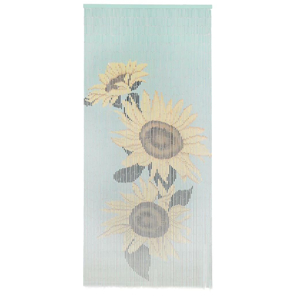Vidaxl Insect Door Curtain Bamboo Sunflower 200cm Fly Screen