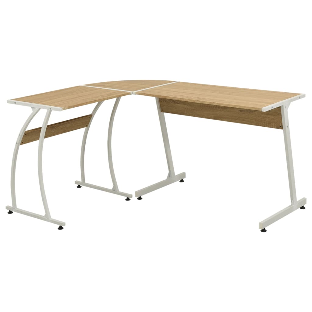 Vidaxl L Shaped Corner Desk Computer Student Study Table Office