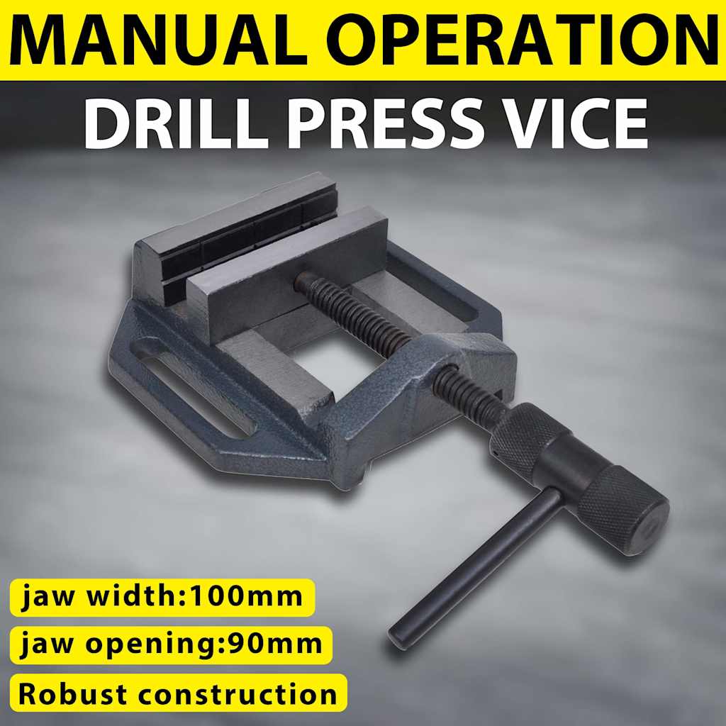 vidaXL Drill Press Vice Pillar Bench Manually Operated Milling Tool