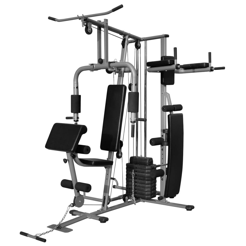 vidaXL Multi-functional Home Gym Strength Training Exercise Fitness ...