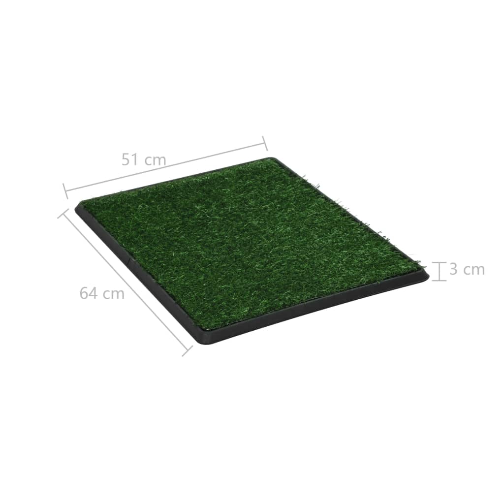 Vidaxl Pet Toilet With Tray And Artificial Turf Green