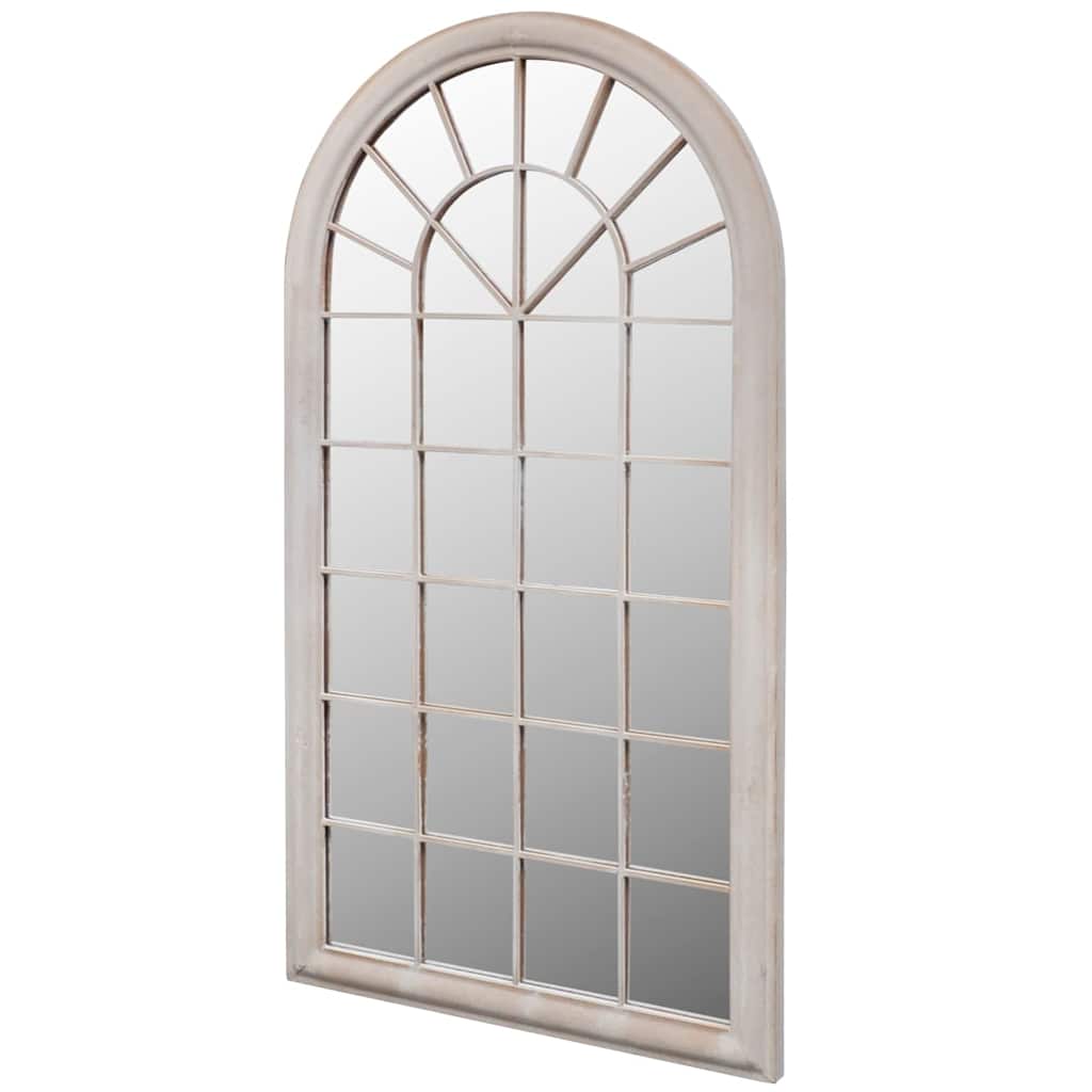 vidaXL Rustic Arch Garden Mirror 60x116cm Light Garden