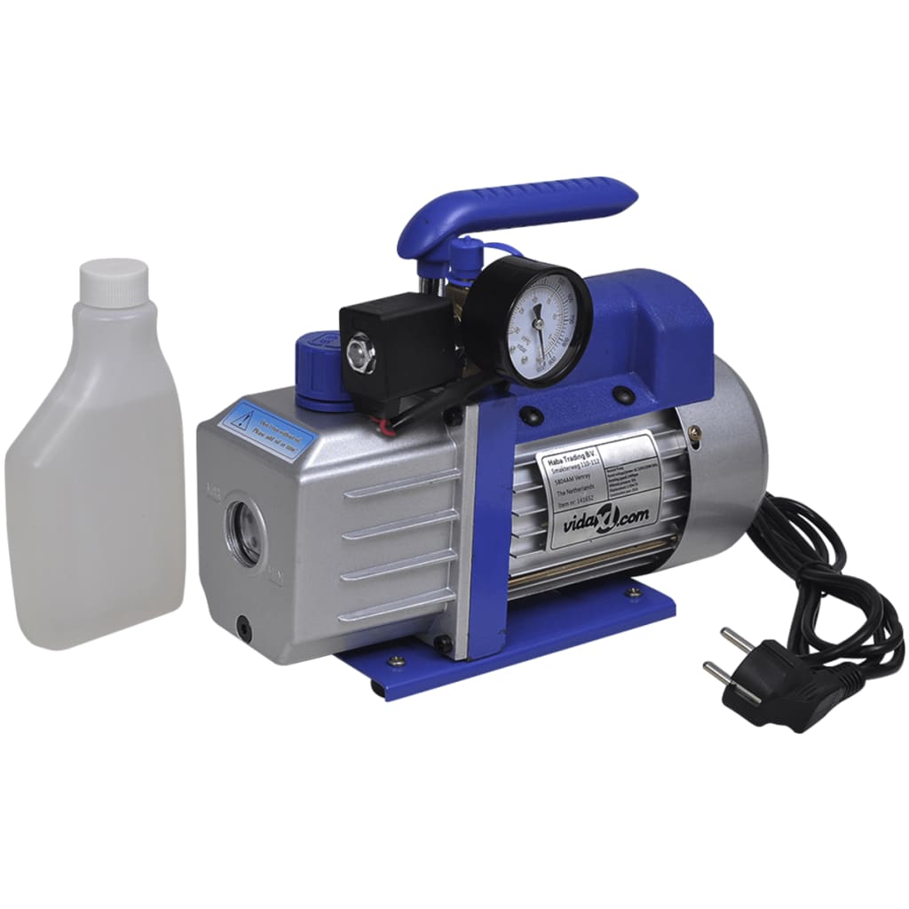 vidaXL Singlestage Vacuum Pump with Pressure Gauge 71L/min Air