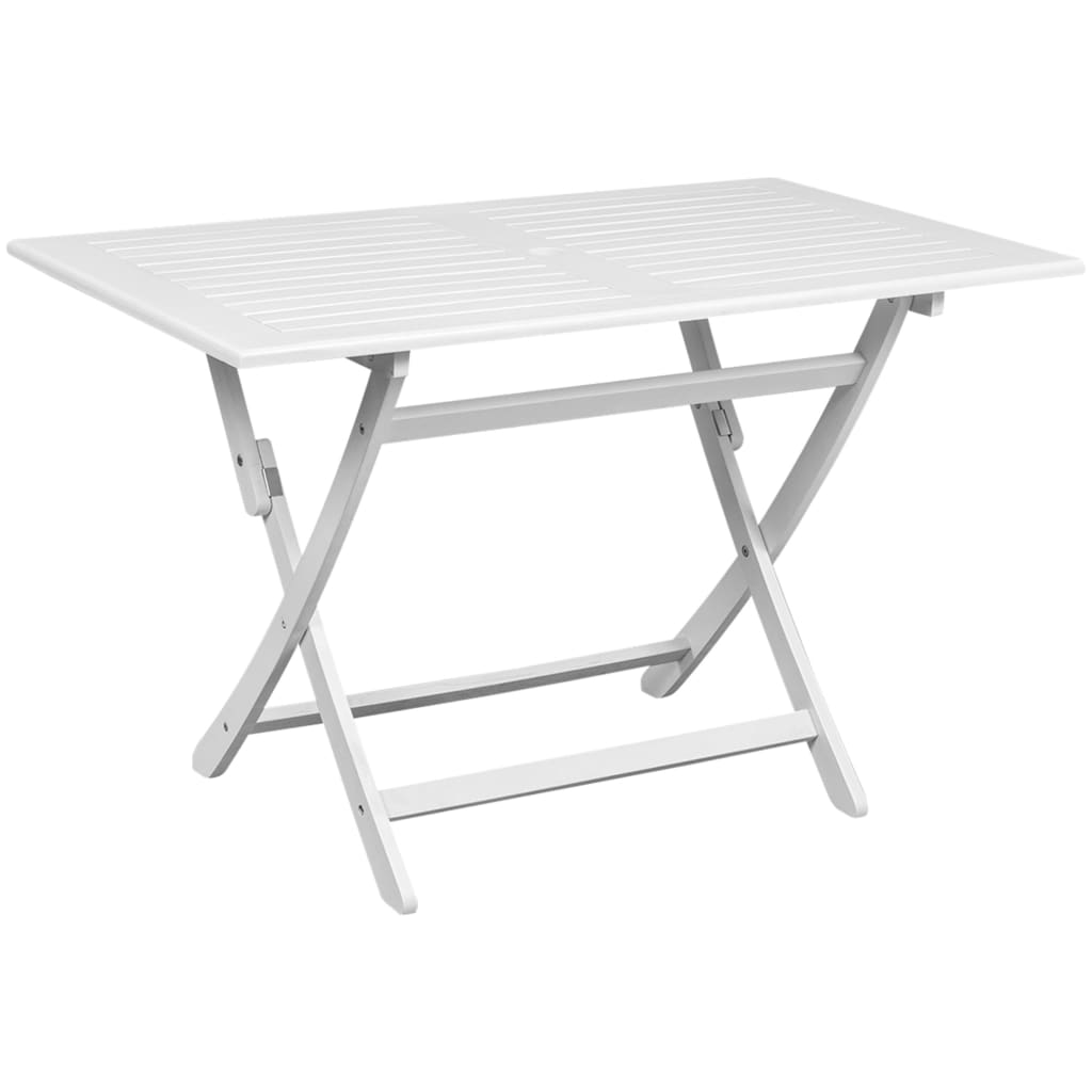 vidaXL Outdoor Dining Table Poly Rattan and Solid Acacia Wood 150x74cm Garden