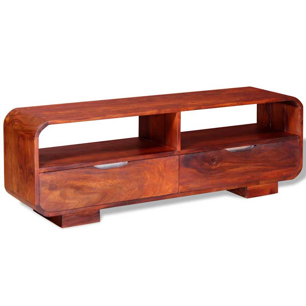 vidaXL Solid Sheesham Wood TV 116x30x40cm Entertainment Unit Stand Buy Entertainment