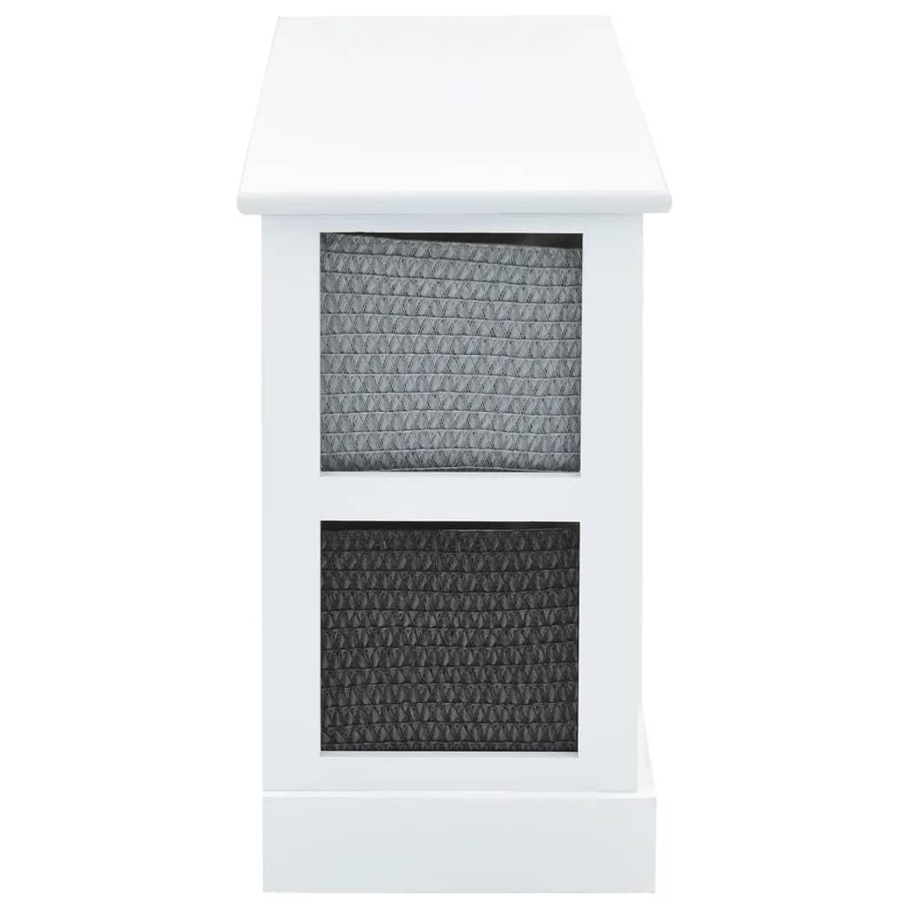 Vidaxl Storage Bench 6 Drawers Wood Chest Cabinet Hall Kitchen