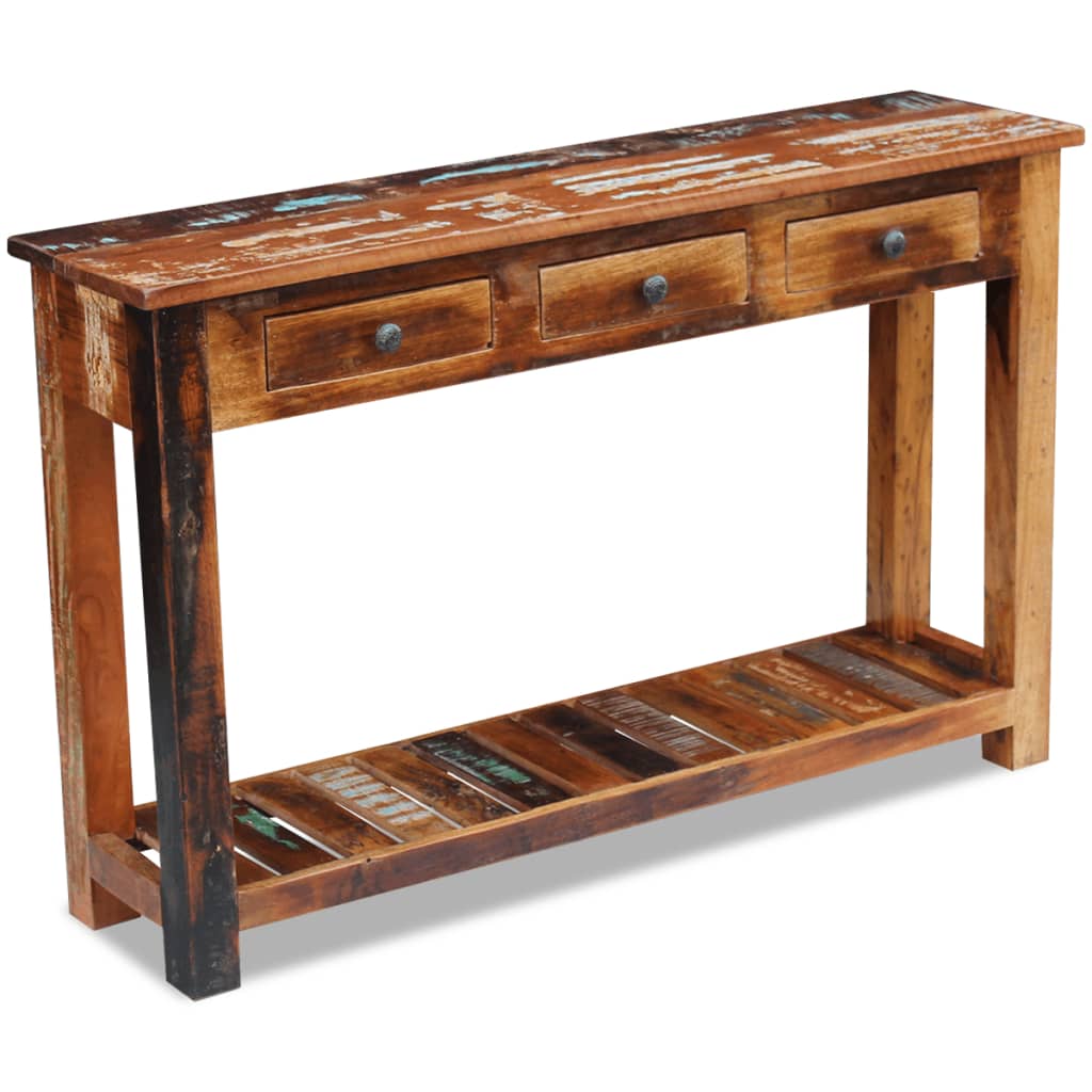 vidaXL Solid Reclaimed Wood Console Table Hall Entryway Side End