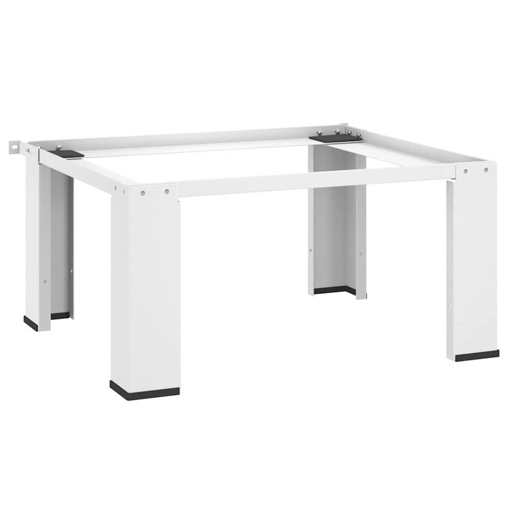 vidaXL Washing Machine Pedestal White Tumble Launrey Dryer Stand Steel