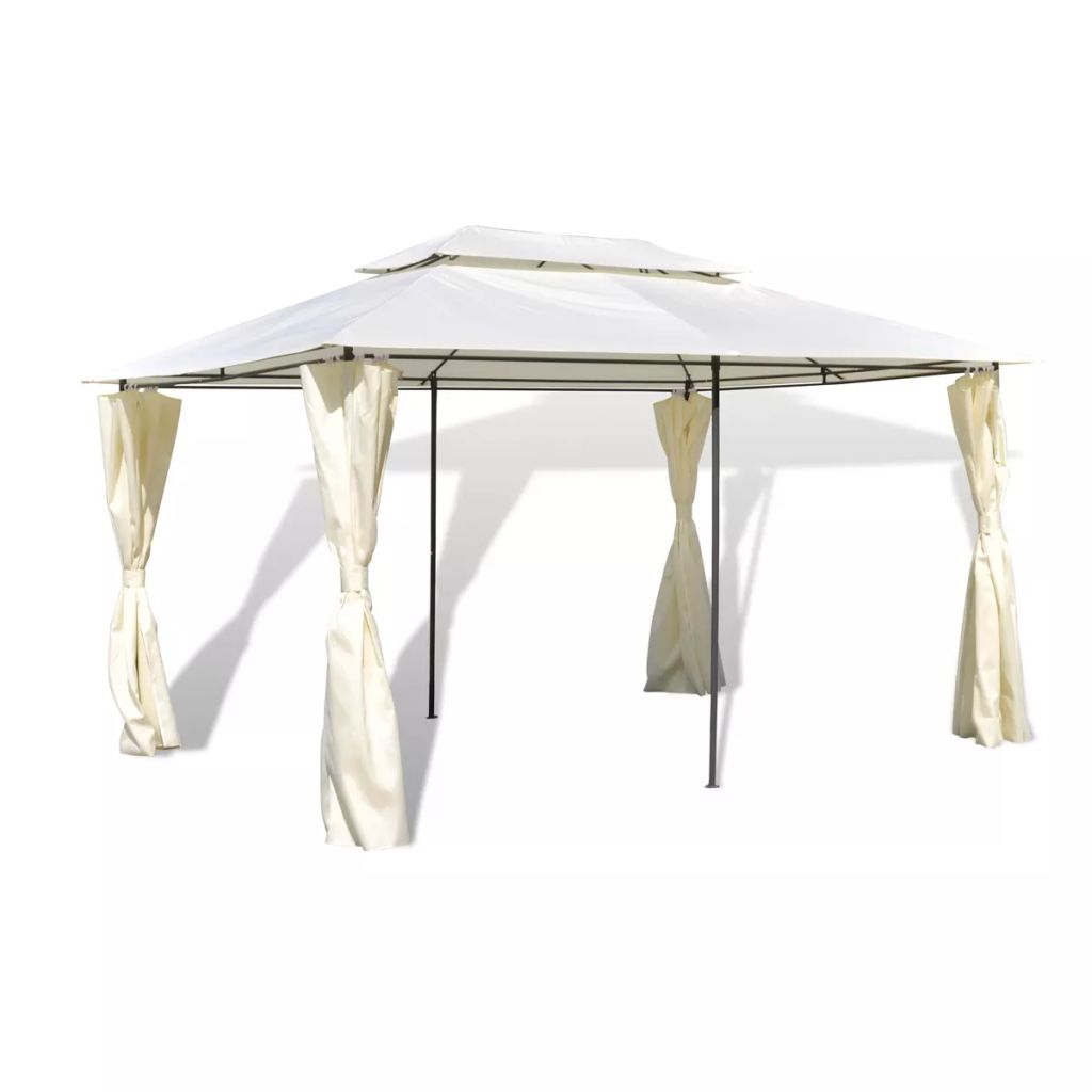 Vidaxl Garden Gazebo Steel 3x4m Outdoor Canopy Marquee Patio