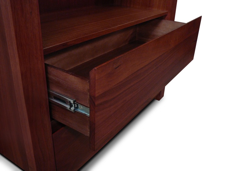 Lumino Jarrah 2 Drawer Bookcase Buy Bookcases & Shelves 185760