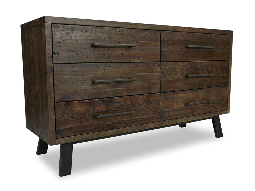 Zeus Scandustrial Recycled Timber Dresser Mirror Tallboys Zeus Scandustrial Recycled Timber