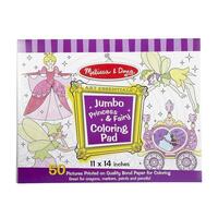 Melissa & Doug - Jumbo Colouring Pad - Princess & Fairy