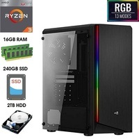 ATG RIFT RGB AMD Ryzen 3 16GB RAM 240GB SSD + 2TB HDD Windows 10 Gaming Computer System Office Deskt