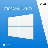 Genuine Microsoft Windows 10 PRO 64 Bit Full Version with DSP OEI DVD Disc & Key
