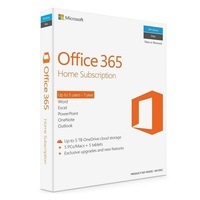 Office 365 Home 1Yr Subscription Medialess Up to 5 Users for Windows iOS Android
