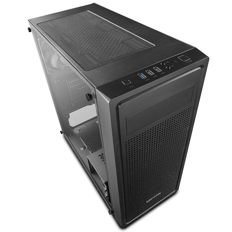 Deepcool EShield EATX Mid Tower PC Case Tempered Glass with Side