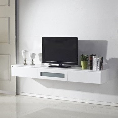 Expressia Floating Tv Cabinet In Gloss White 2m Buy Wall Tv
