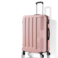 Luggage TSA Hard Case Suitcase Travel Lightweight Trolley Carry on Bag Pink 20"