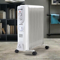 Spector 2400W Electric Portable 11 Fin Oil Heater w/24h Timer Column Heat