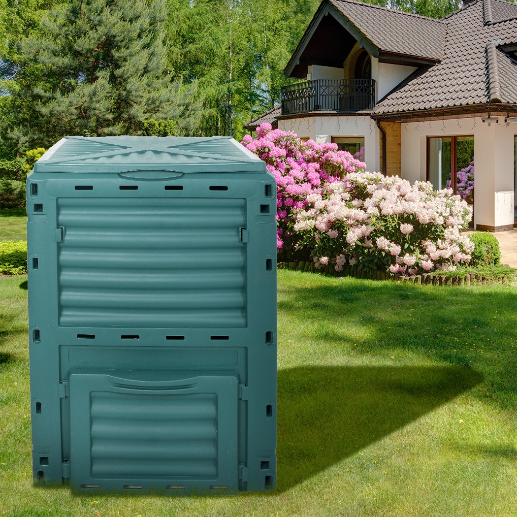 290L Compost Bin Food Waste Recycling Composter Kitchen Garden