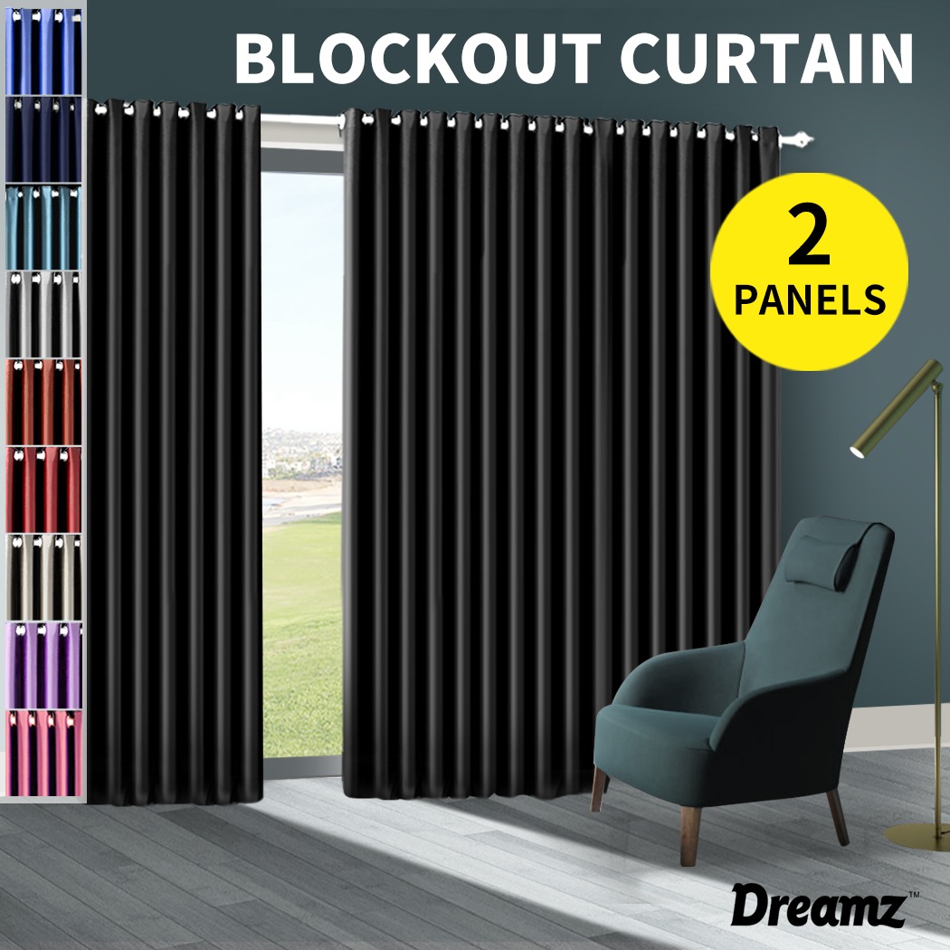 Dreamz Blockout Curtain Blackout Curtains Eyelet Room Darkening