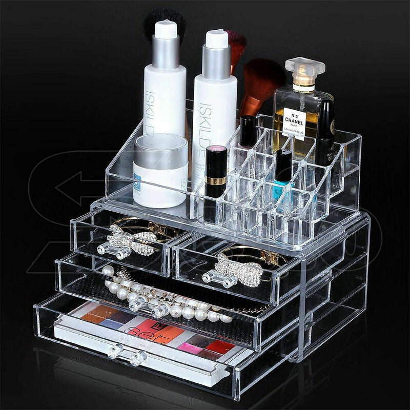 4/5/6 Drawers Cosmetic Jewellery Rack Makeup Organiser Box ...