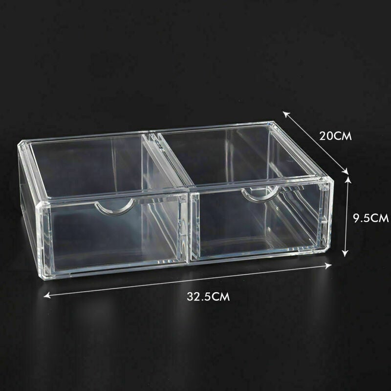 Cosmetic Organizer Clear Acrylic Jewellery Box Makeup Storage Case