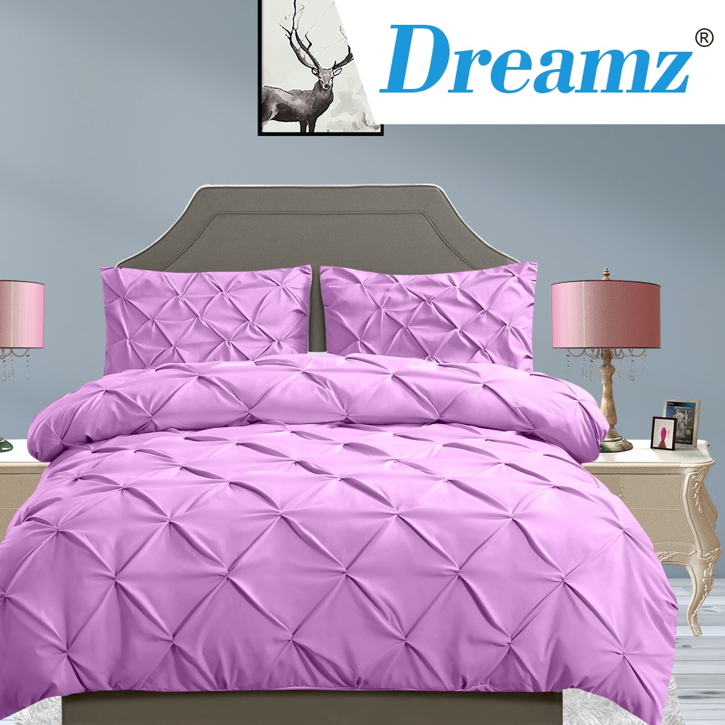 Diamond Pintuck Double/Queen/King/Super King Size Bed Duvet/Doona/Quilt