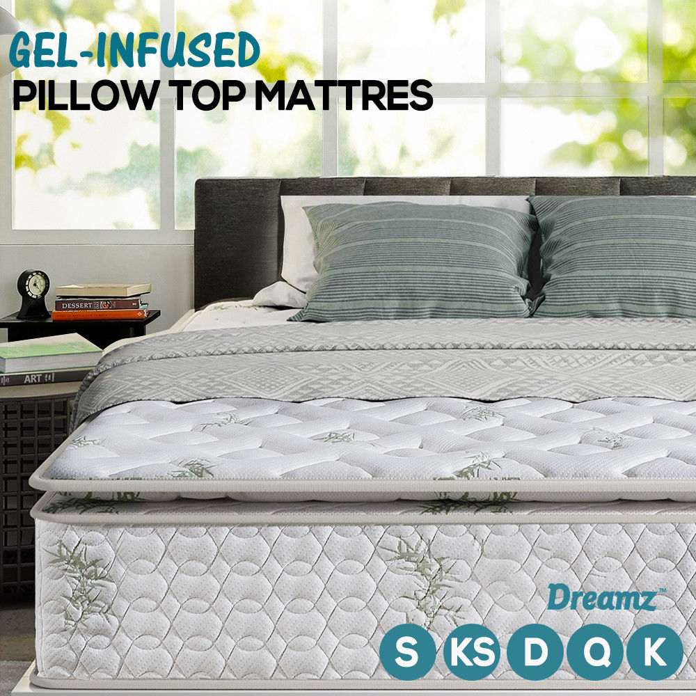 DreamZ Bedding Queen Double King Single Mattress Bed Pocket Spring Foam