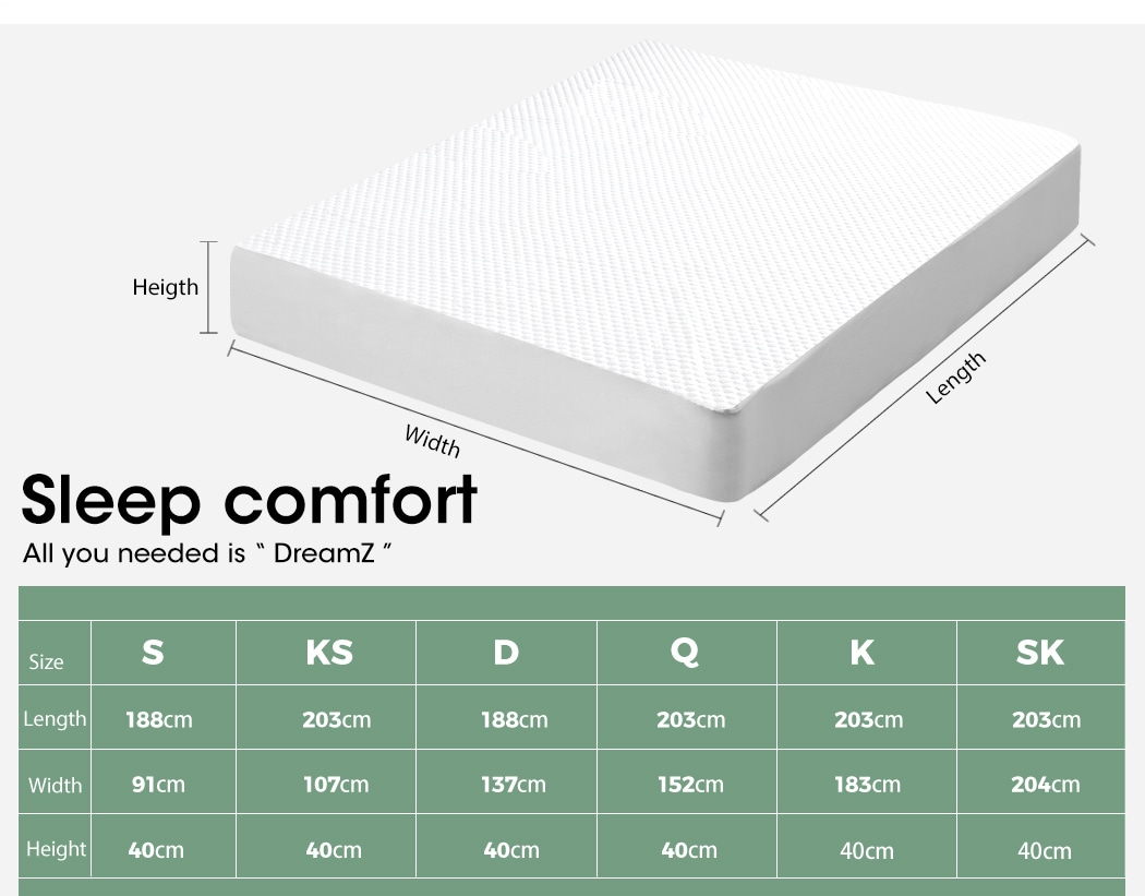 DreamZ Fully Fitted Waterproof Mattress Protector Quilted