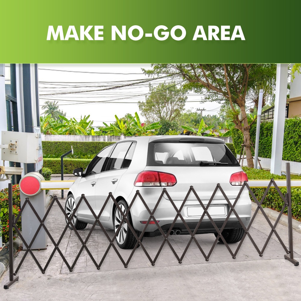 Expandable Metal Steel Safety Gate Trellis Fence Barrier Traffic Indoor