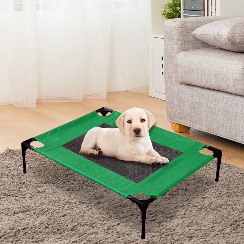 Heavy Duty Pet Dog Bed Trampoline Hammock Canvas Cat Puppy Cover GREEN