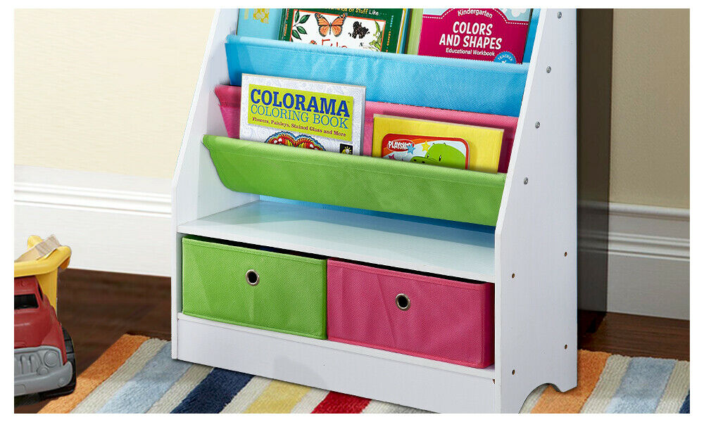 Levede Kids Toy Box Bookshelf Organiser Display Shelf Storage Rack