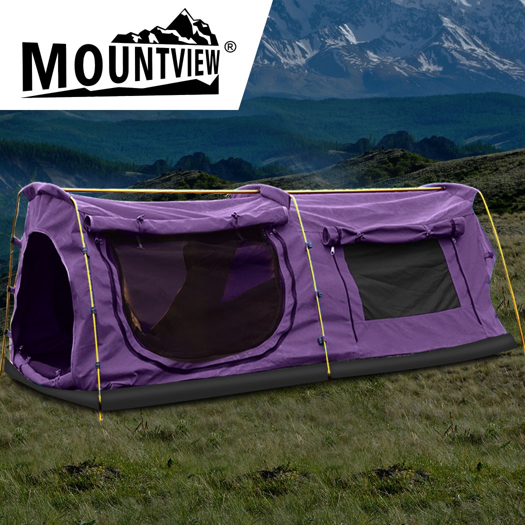 Mountview Double King Swag Camping Swags Canvas Dome Tent Hiking