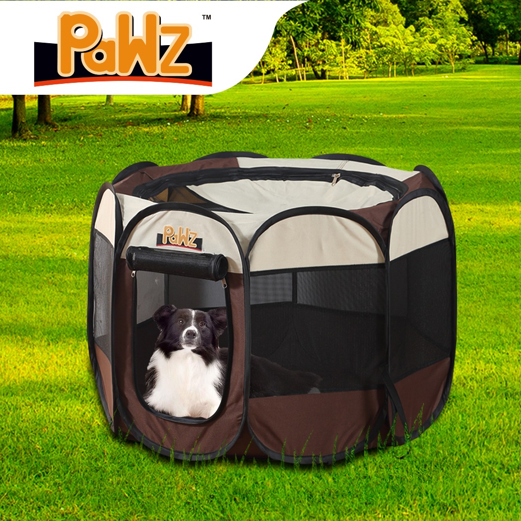 PaWz Pet Playpen Dog Play Pens Foldable 8 Panel Tent Cage Portable