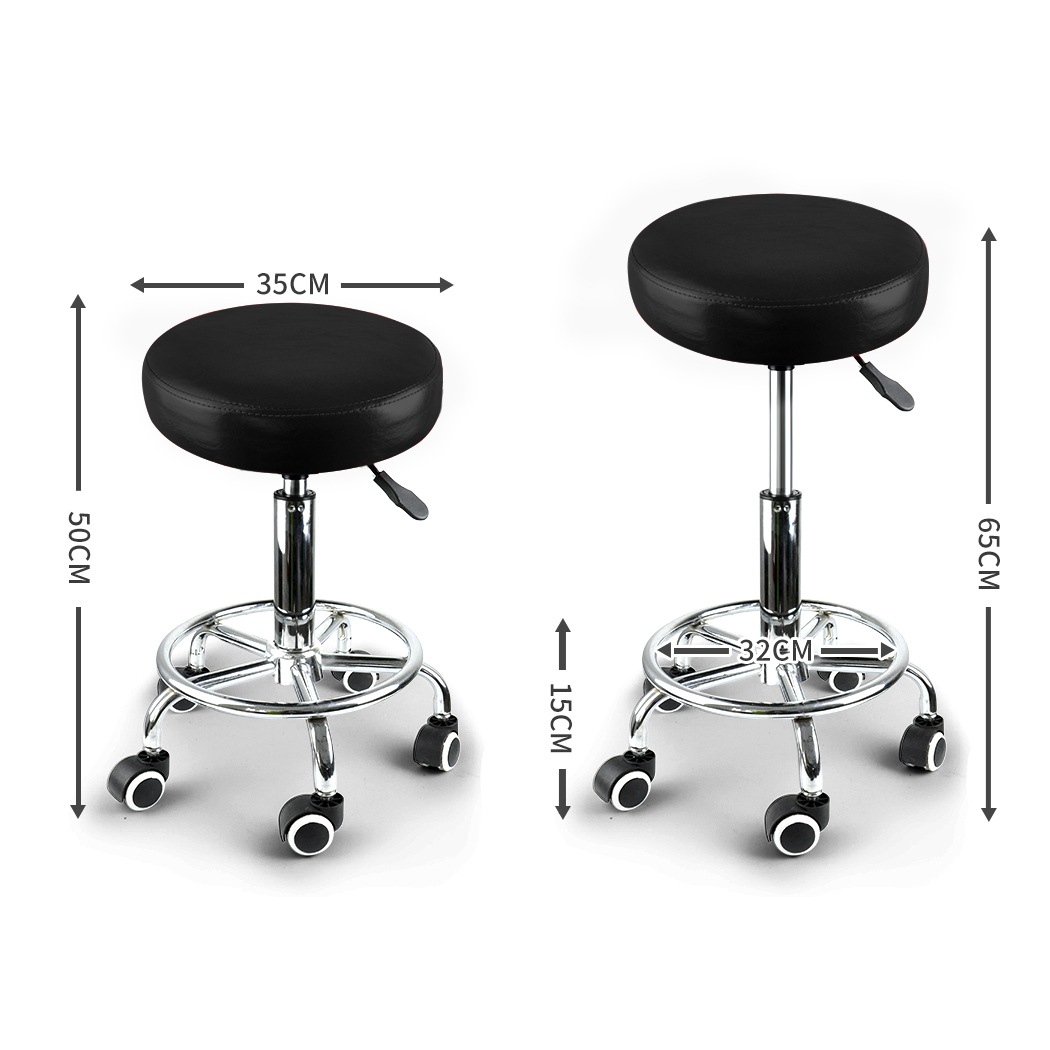 Levede Bar Stools Swivel Salon Office Chair Hairdressing Stool Barber