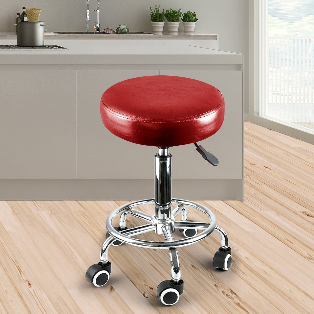 Levede Swivel Salon Bar Stools Hairdressing Stool Barber Chairs ...