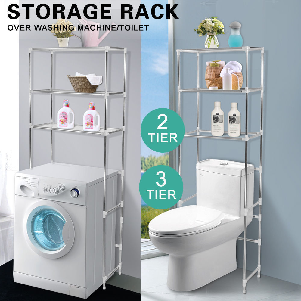 Storage Rack Over Toilet/Bathroom/Laundry/Washing Machine Shelf Unit