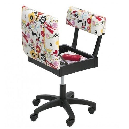 Horn Gas Lift Storage Sewing Chair In Multi Colour Buy Sewing