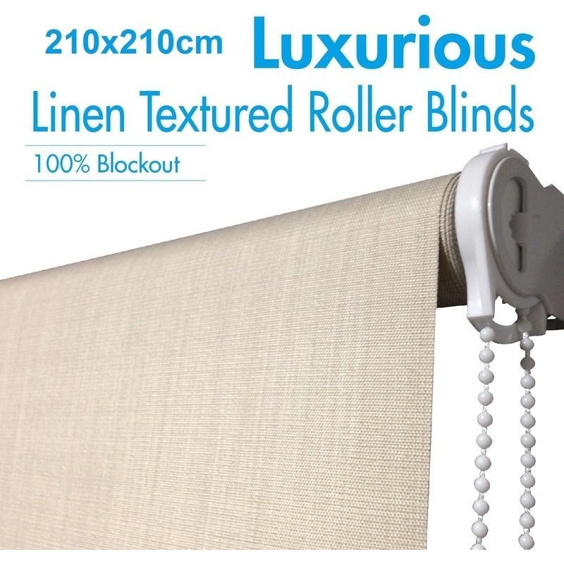 Polyester Blockout Roller Blinds Natural 210x210cm Buy Blockout