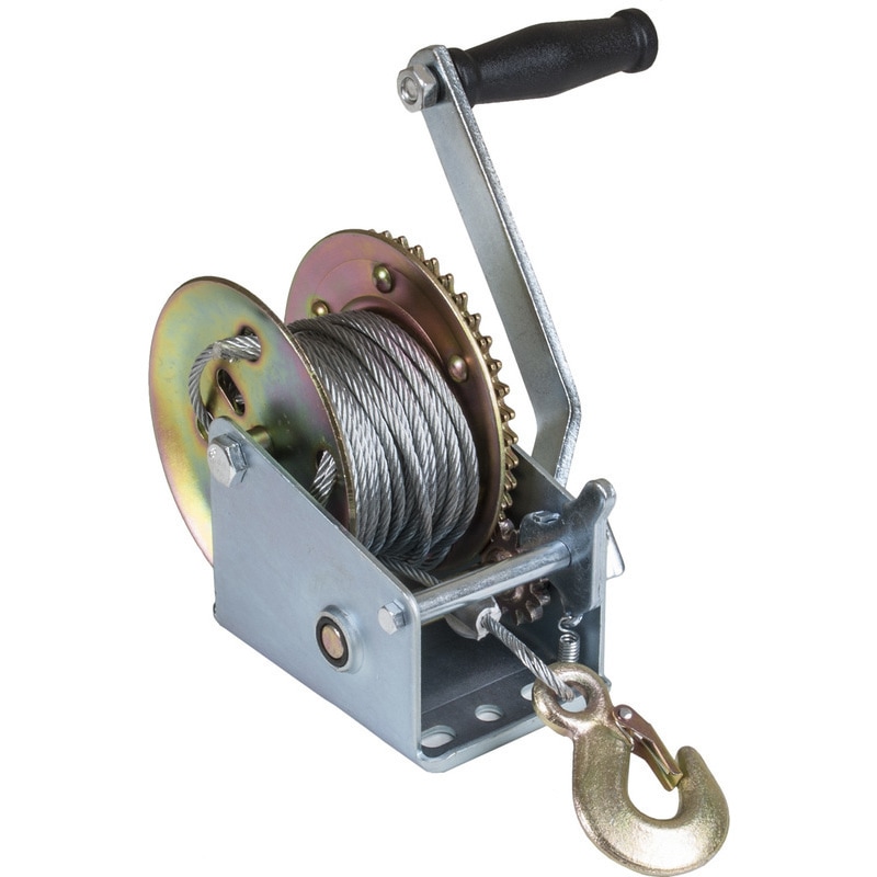Hand winch with 100 cable