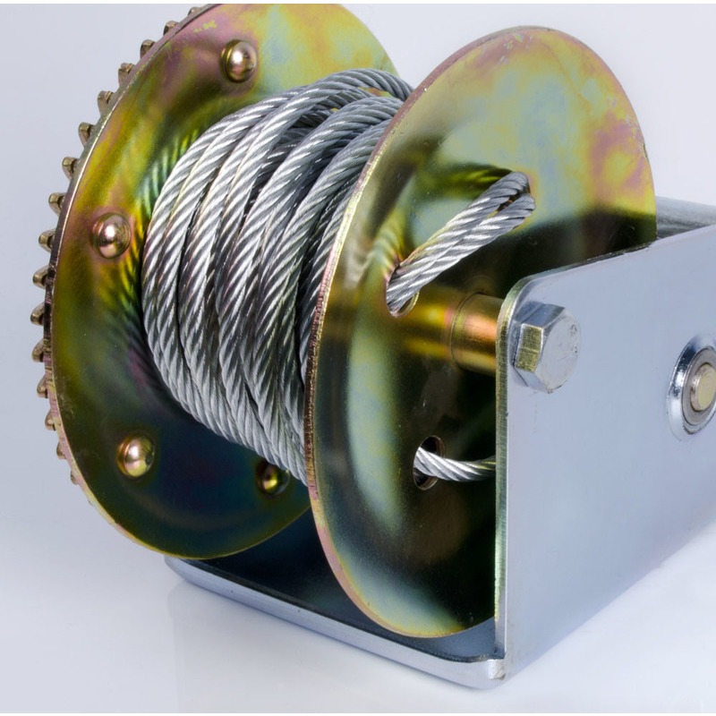 2Speed Steel Cable Manual Hand Winch 1136kg Buy Gear Winches 192169