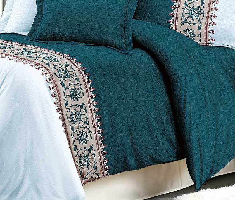 Ethel Deep Teal Green Quilt Cover Set ( Queen / King size ) Buy Queen